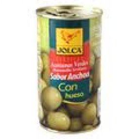 JOLCA aceitunas con hueso sabor anchoa 350 grs